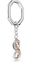 Portachiavi Swarovski Infinity in Acciaio placcato oro giallo 5687996 - 5687996
